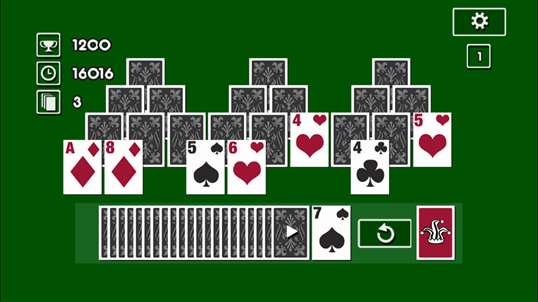 TriPeaks Solitaire Poker Card screenshot 3