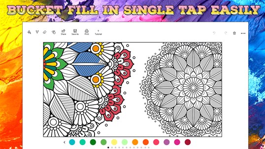 ColoringFun-Coloring Books For Adults & Kids AntiStress Artistic Relaxing Mandalas screenshot