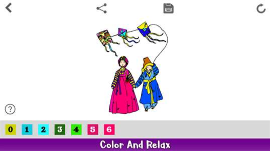 Korean Color By Number - Adult Coloring Book screenshot 4