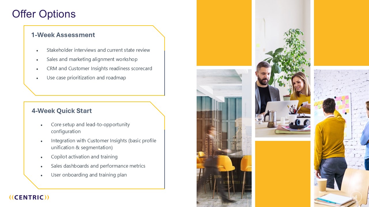Snapshot 3 of Centric Dynamics 365 Sales and Customer Insights Enablement: Strategy, Setup & Success