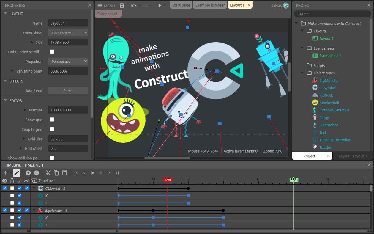 #2. Construct Animate (Windows) Tekijänä: Scirra