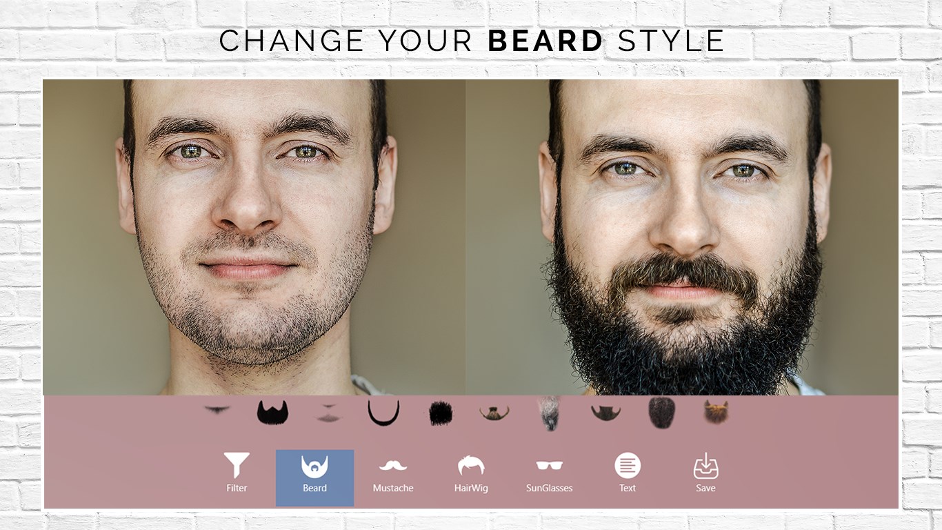 virtual beard styler