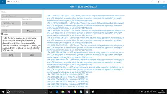 UDP - Sender/Reciever screenshot 4
