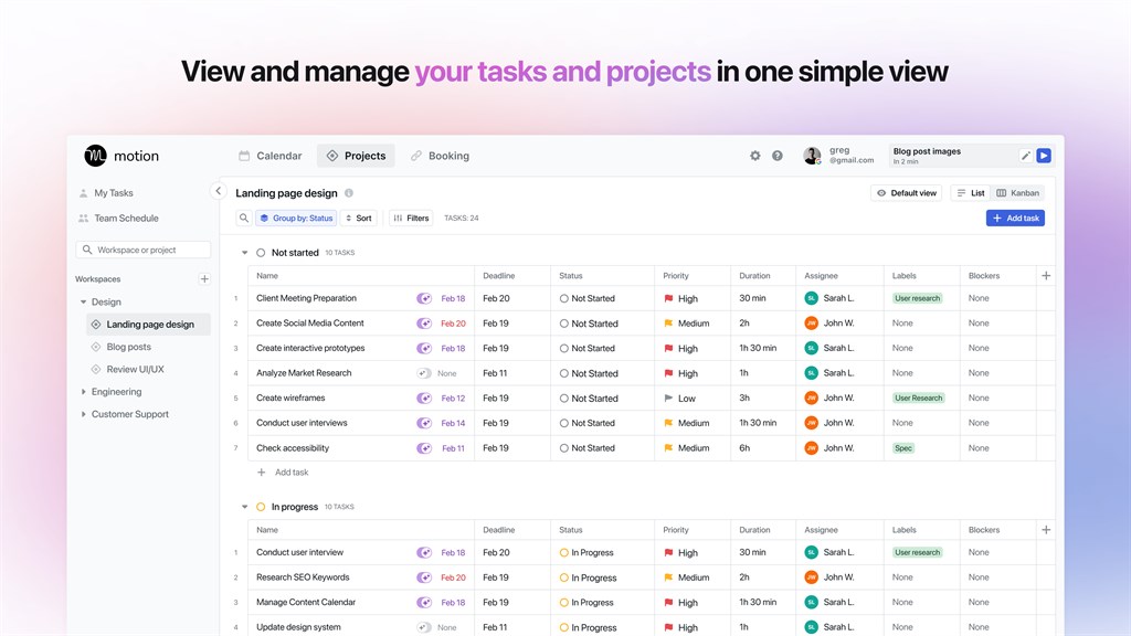 Motion - Projects, Tasks, and Calendar_2