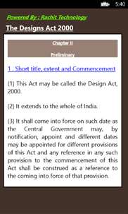 The Designs Act 2000 screenshot 4
