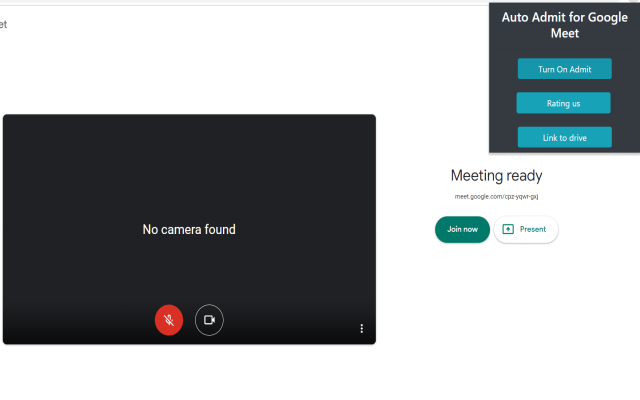 Auto Admit for Google Meet