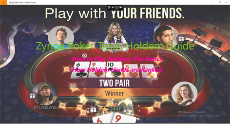 Zynga Poker Texas Holdem Guide Screenshots 1