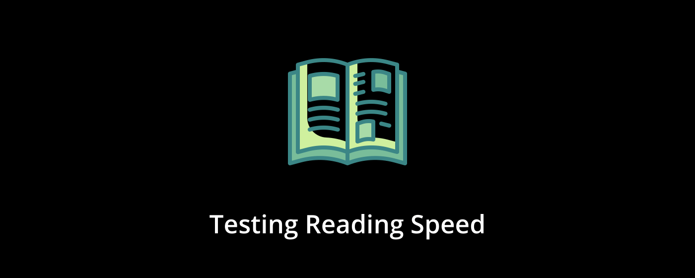 Testing Reading Speed marquee promo image