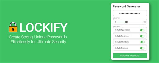 Lockify Password Generator marquee promo image