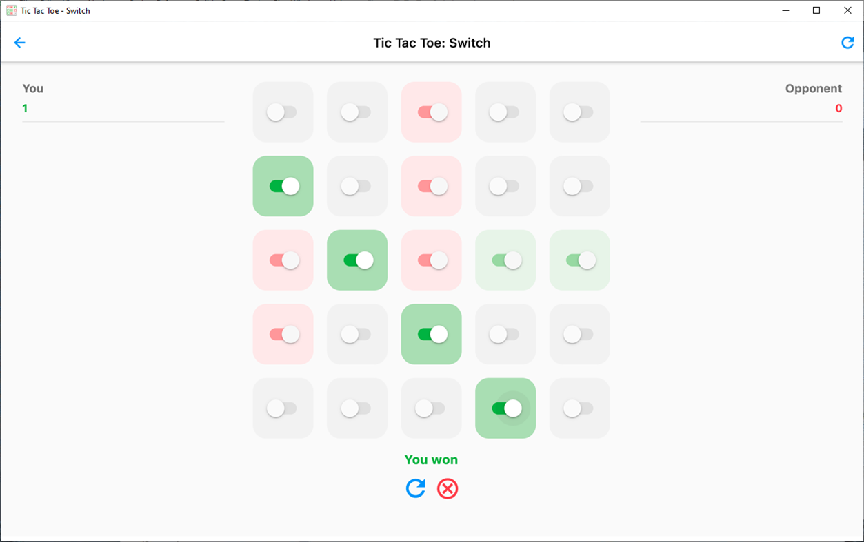 #4. Tic Tac Toe: Switch (Windows) Bởi: DenDevel