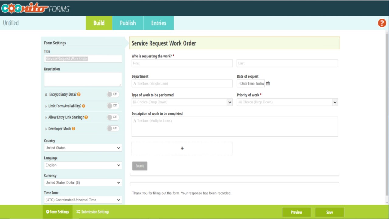Snapshot 3 of Cognito Forms