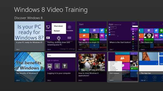 Video Training for Windows ® 8 screenshot 1