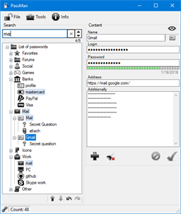 PassMan Password Manager screenshot 1