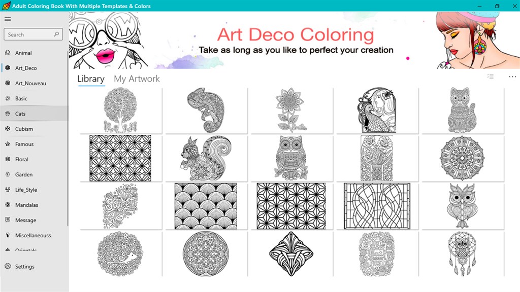 Create-N-Color: Coloring Book, The free coloring book app for adults that  allows you to design your own coloring pages.