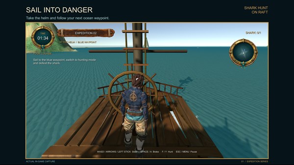 Shark Hunt on Raft — 1