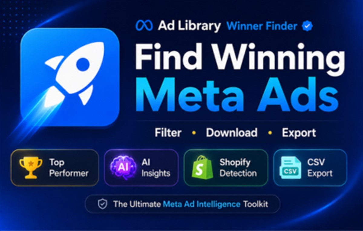 Ad Library Winner Finder – Filter, Download & Export Ads
