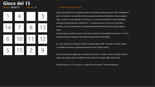 Gioco del 15! screenshot 1