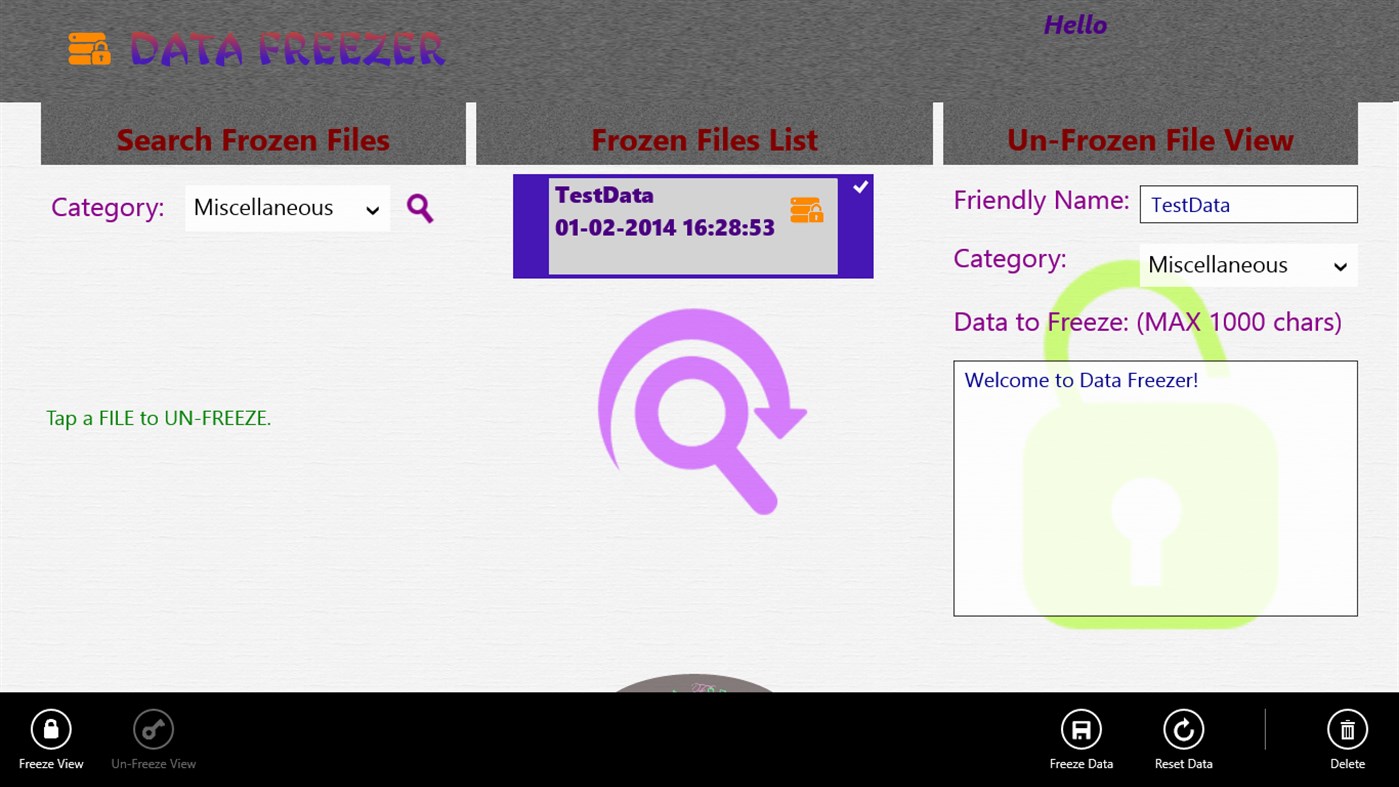 #7. Data Freezer (Windows) Oleh: selvar