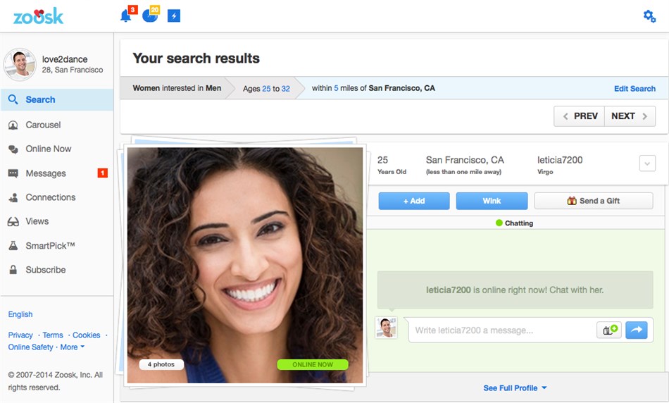 Zoosk (Windows) 作者: Zoosk