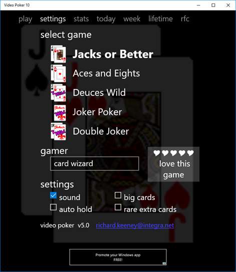 Video Poker 10 Screenshots 2