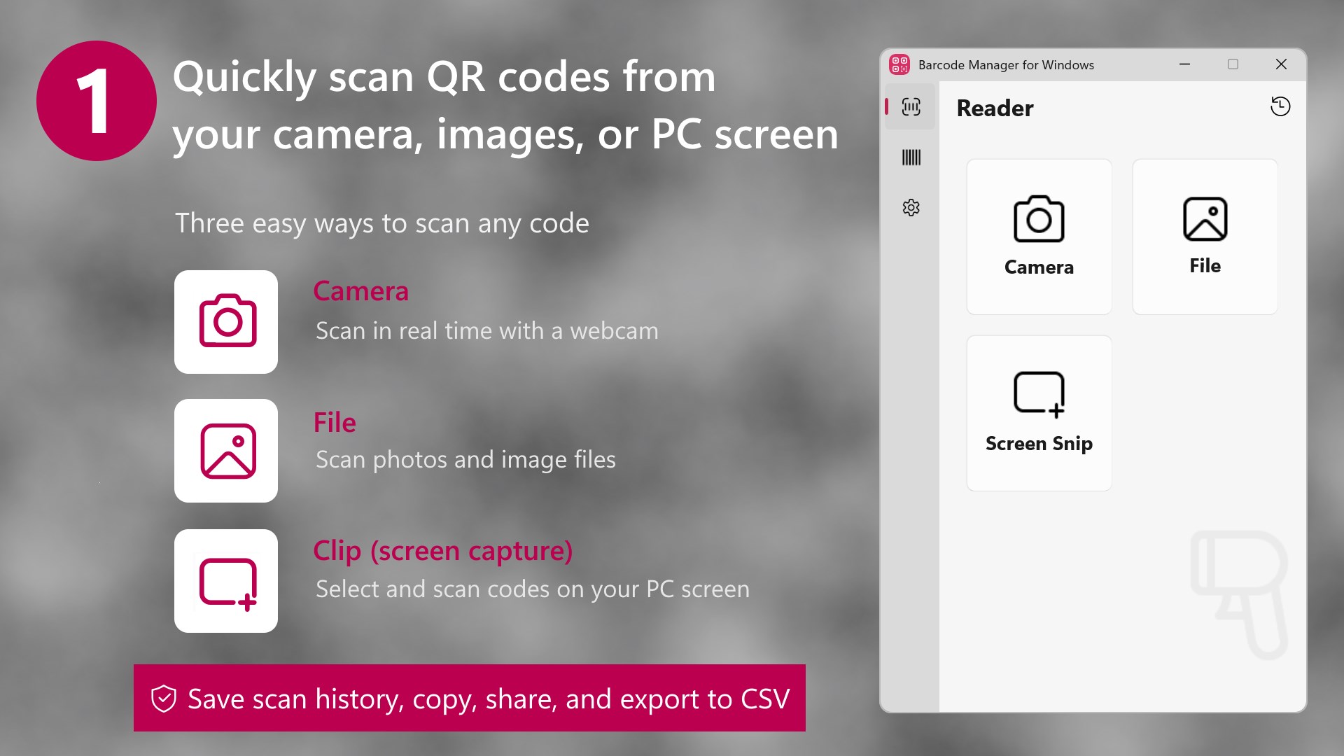 Barcode Manager for Windows screenshot