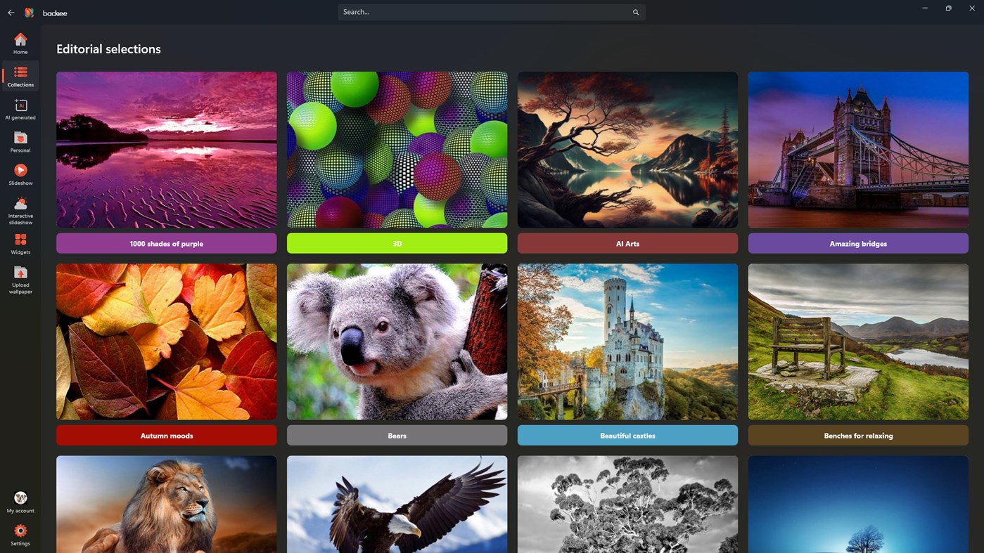 #5. backiee - Wallpaper Studio 10 (Windows) Ved: Good2Create