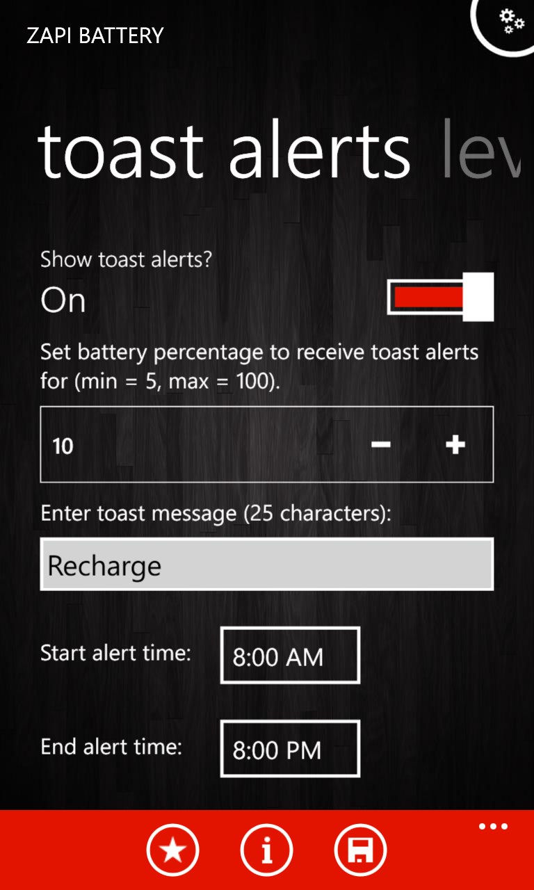 Captura de Pantalla 7 Zapi Battery windows