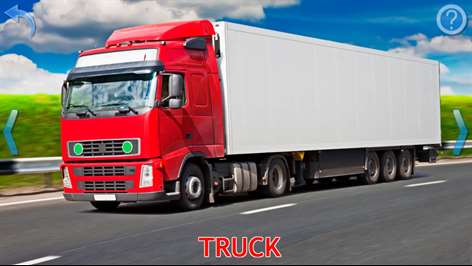 Cars for Kids - truck, tractor, vehicle sounds learning games for toddlers Screenshots 2