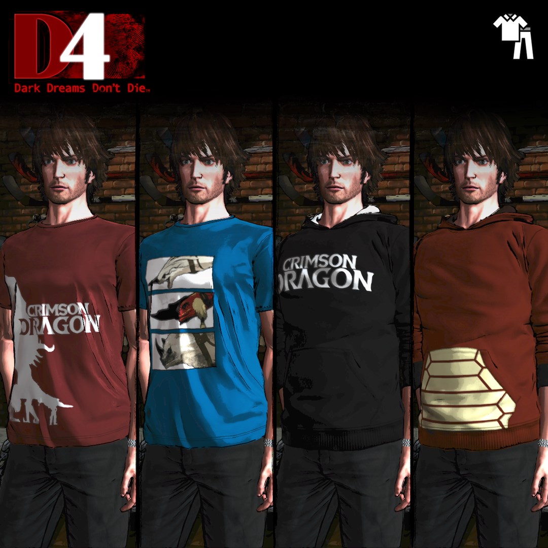D4: Dark Dreams Don’t Die – „Crimson Dragon“-Kleidungsset