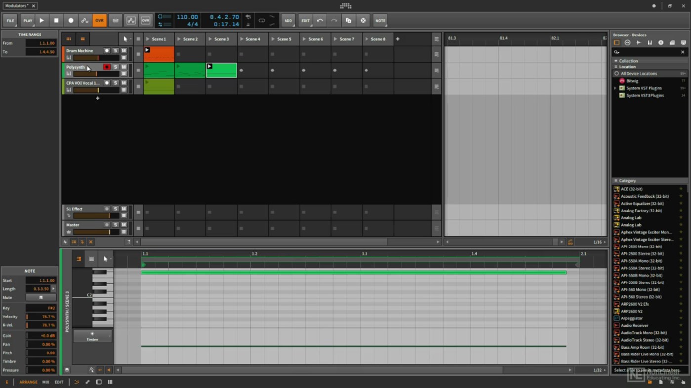 #4. Modulators Explored Course For Bitwig Studio by AV (Windows) By: AskVideo