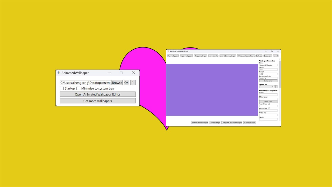 #3. AnimatedWallpaper (Windows) Ved: chengcong