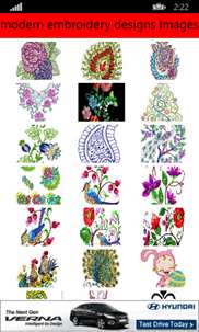modern embroidery designs Images screenshot 2