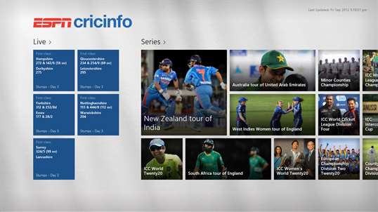 ESPN Cricinfo screenshot 1