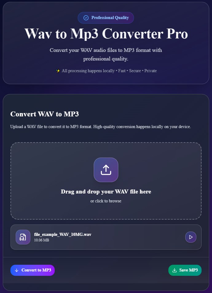 Wav to Mp3 Converter Pro Download and install on Windows