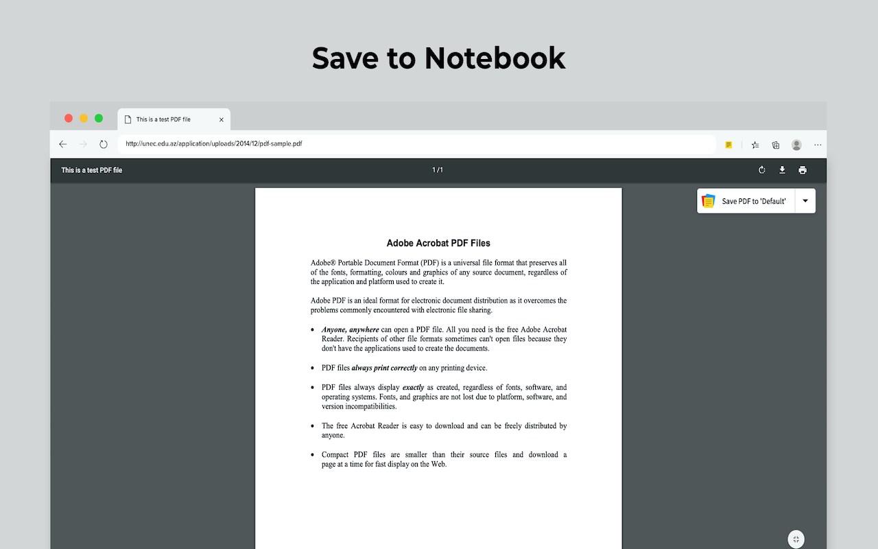 Notebook Web Clipper