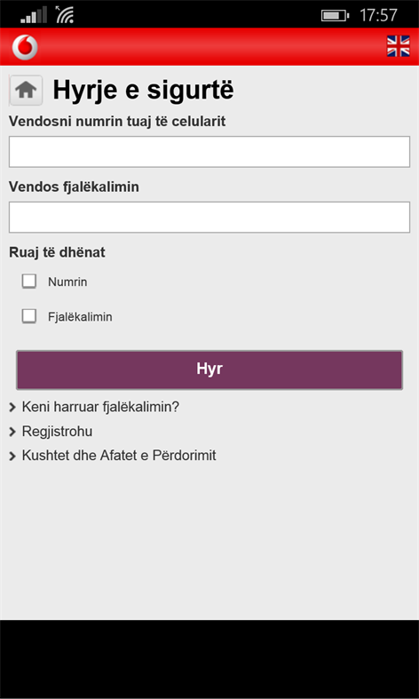My Vodafone AL Screenshots 2