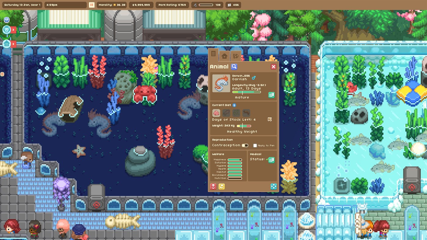 #9. Let's Build a Zoo - Aquarium Odyssey DLC (Windows) بواسطة: No More Robots