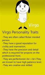 Virgo Personality screenshot 2