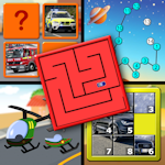 Kids Cars and Trucks Logic and Memory Puzzles - teaches young children the letters of the alphabet counting and jigsaw shapes for preschool kindergarten and up