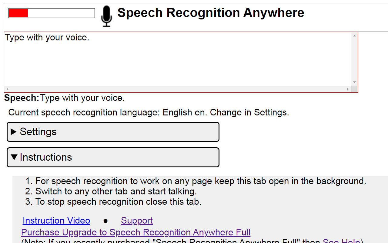 Speech Recognition Anywhere