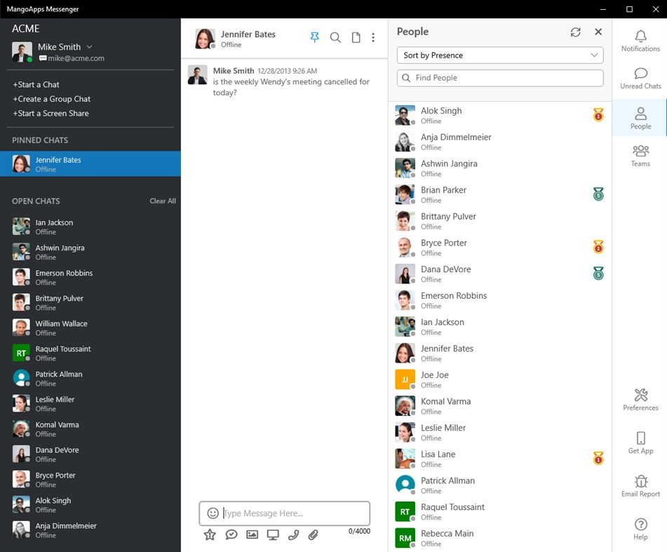 #1. MangoApps Messenger (Windows) 由: MangoApps Inc