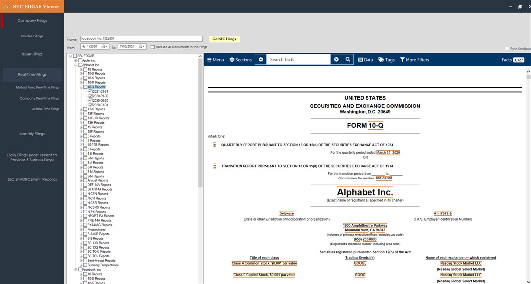 SEC Filing  Microsoft Corporation