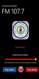 Armed Forces Of Nigeria Radio 107.7FM screenshot 1