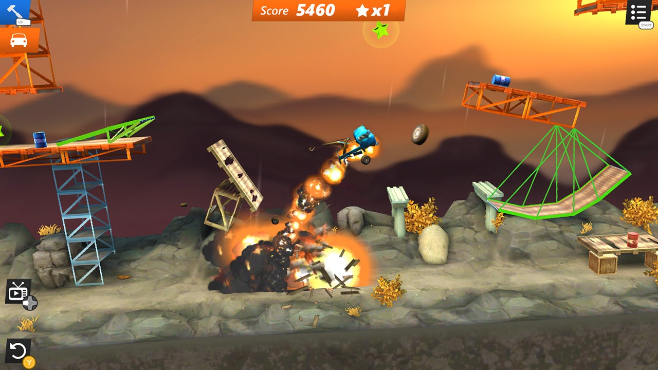 Bridge Constructor Stunts screenshot 5