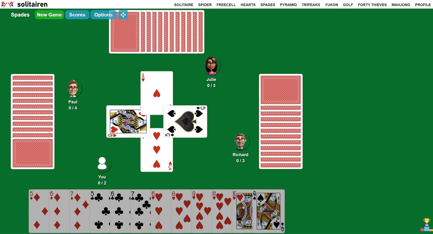 #1. Spades Solitairen Game (Windows) 由: Solitairen