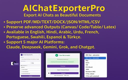 AI Chat Exporter Pro — Multi-Platform Export Tool
