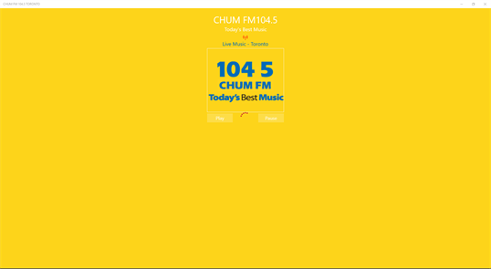 CHUM FM 104.5 TORONTO screenshot 1