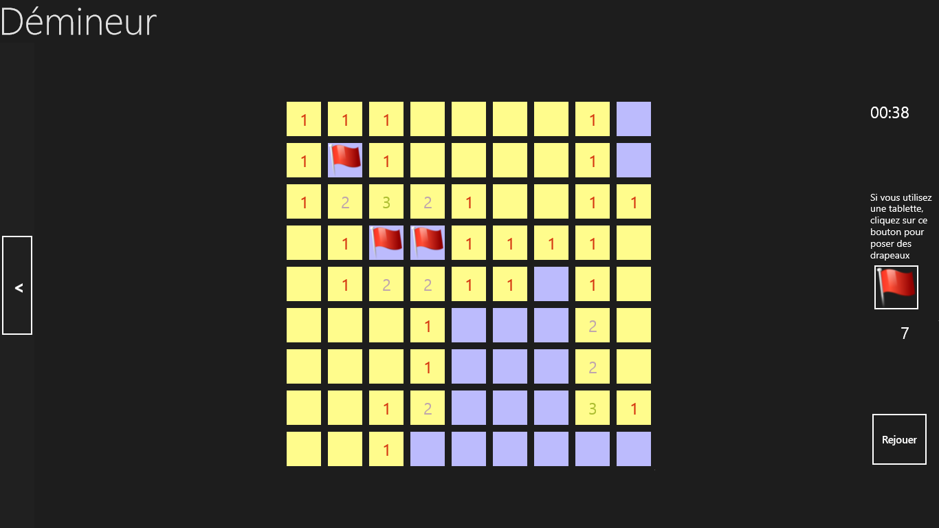 démineur pour tablette