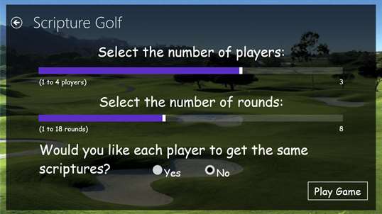 Scripture Golf screenshot 2