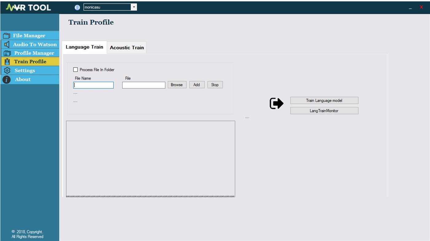 #7. Watson Speech to Text Productivity Tool for Transcribers (Windows) Przez: M2ComSys